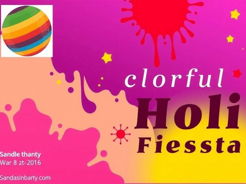 Virtual Holi Party in Colorful Holi Fiesta