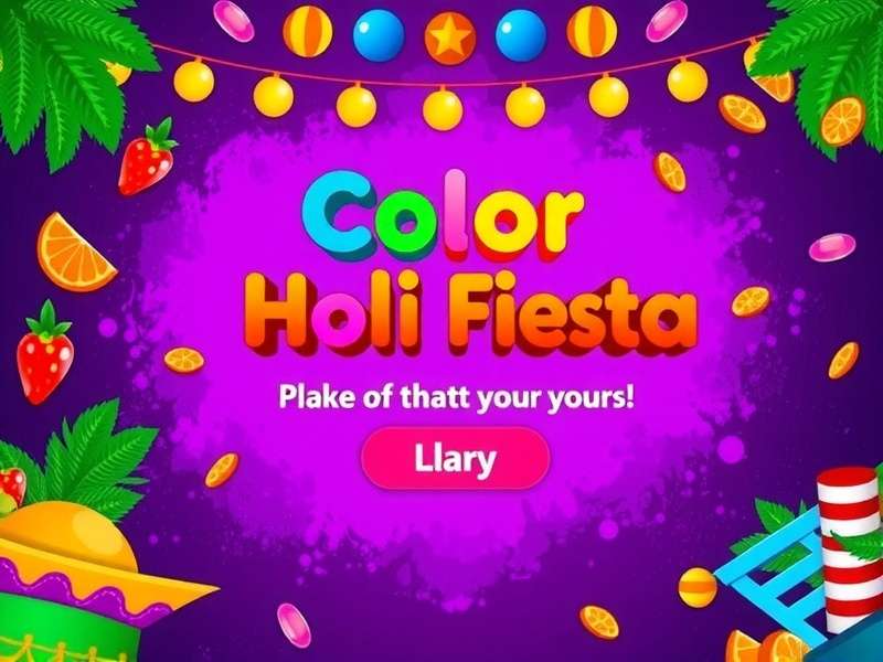 Colorful Holi Fiesta Game Screenshot